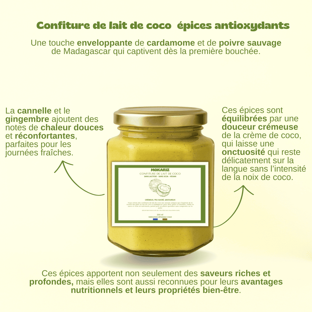 CONFITURE DE LAIT ÉPICES ANTIOXYDANTES