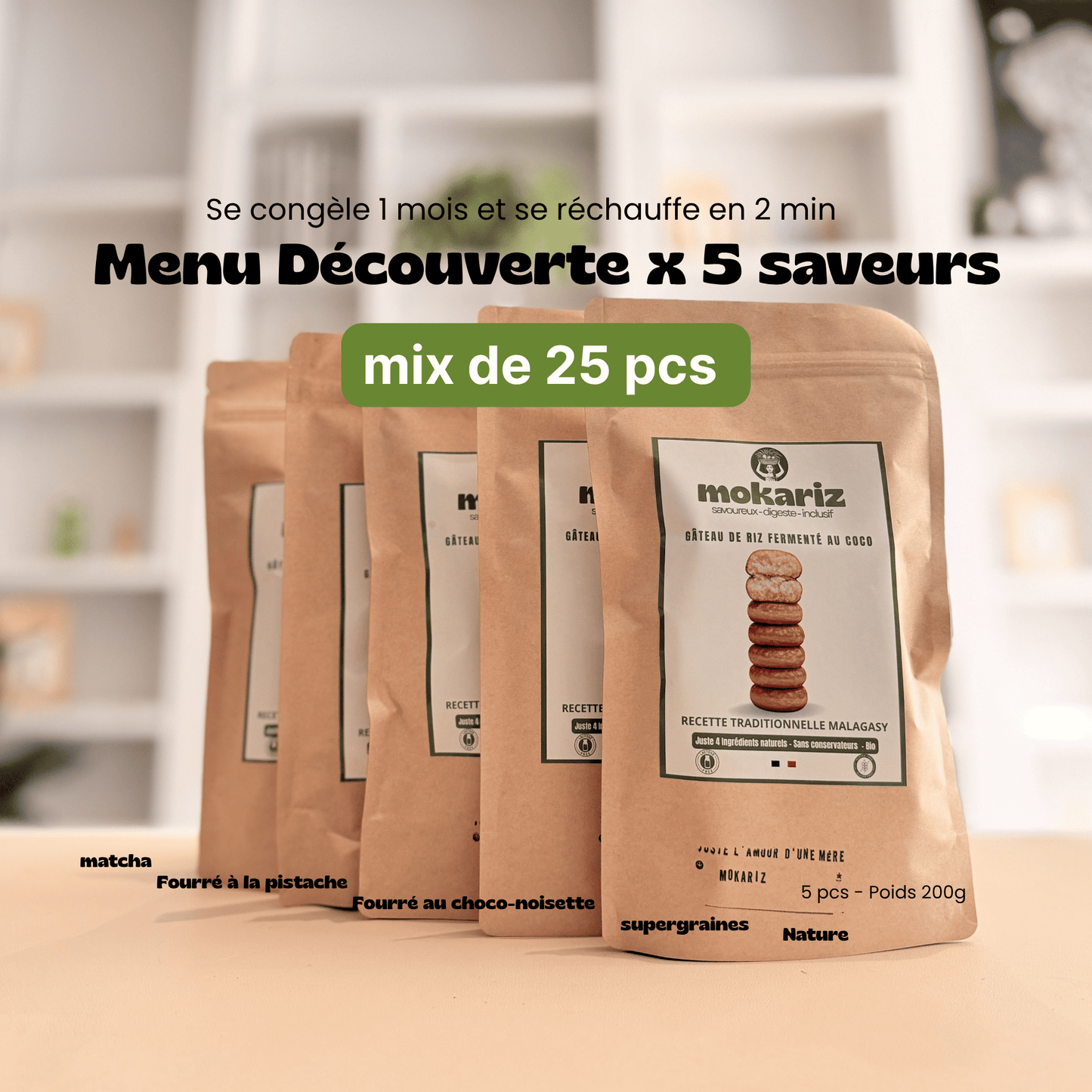 GATEAU FERMENTÉ SANS GLUTEN AU MATCHA