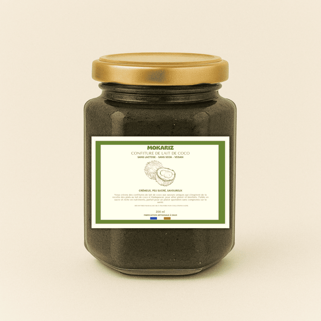 Confiture de liat de coco vegan, , sésame latte au coco, confiture de lait vegan, confiture de lait de coco, collation saine, pate a tartiner vegan, confiture, caramel vegan, pate a tartiner sans lait, crème dessert, crème dessert vegan, crème dessert sans lactose, pate à tartiner sans lactose, confiture sésame, crème au sesame noir