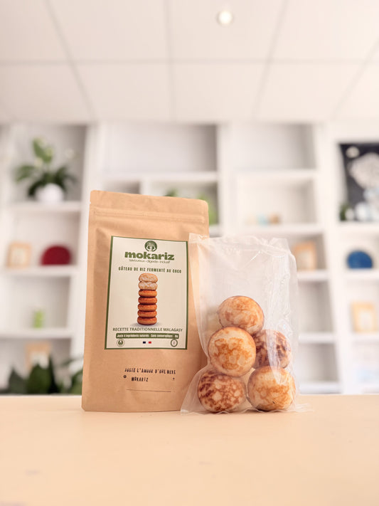 MOKARY - GÂTEAU DE RIZ FERMENTÉ AU LAIT DE COCO