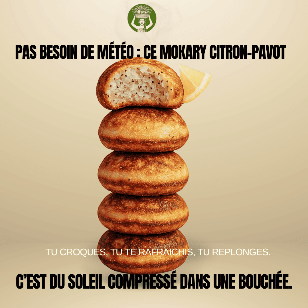 mokary, collation sans gluten, collation saine, collation healthy, sans gluten sans lactose, sans gluten végane, sans gluten sans sucre, mokariz, plats malagasy, traiteur malgaches, patisseries africaines, pancakes de riz fermenté, vitumbua, massa, dosa, mokary au citron graine de pavot, moelleux au citron, gateau au citron graine de pavot sans gluten sans lactose vegan, cake citron graine de pavot sans gluten, sans lactose, vegan