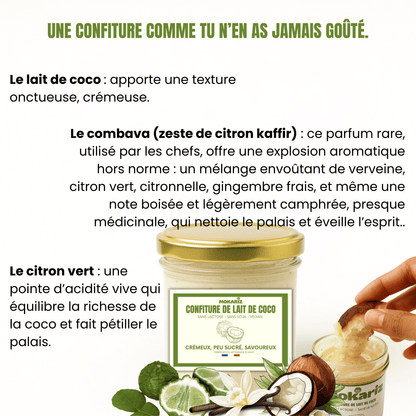 CONFITURE DE LAIT COMBAVA CITRON VERT