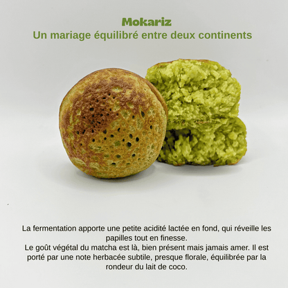 mokary matcha, mokariz, matcha, latte matcha, gateau matcha, gateau sans gluten matcha
