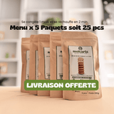 Menu x 5 Paquets soit 25 pcs