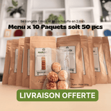 Menu x 10 paquets soit 50pcs