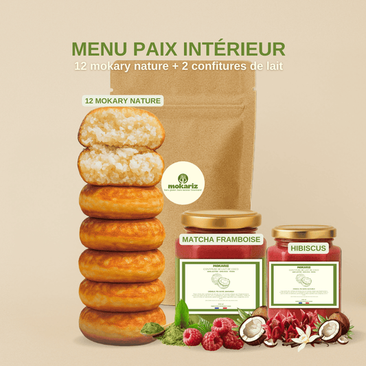 mokariz, moakry, confiture de lait, matcha, hibiscus