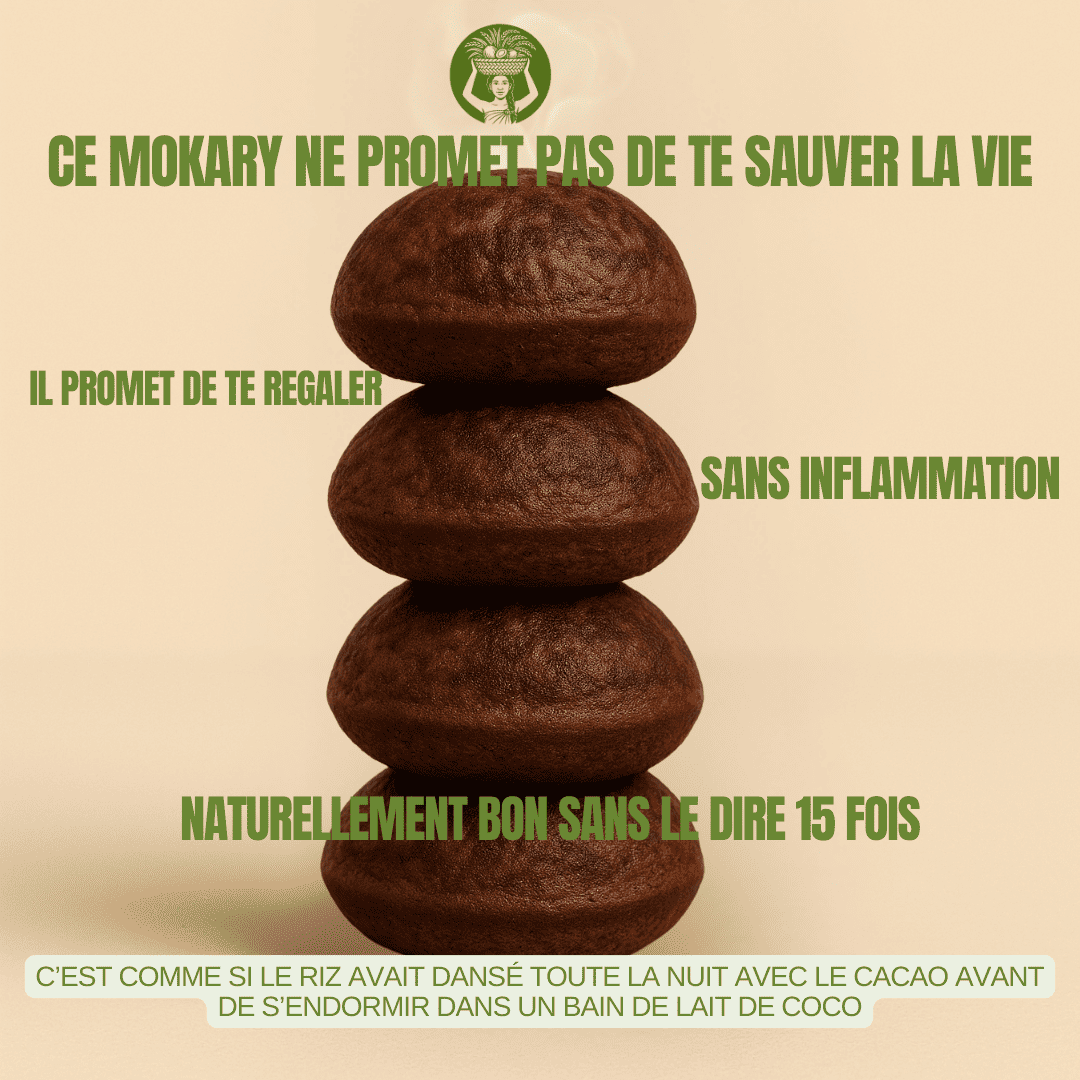 mokary, collation sans gluten, collation saine, collation healthy, sans gluten sans lactose, sans gluten végane, sans gluten sans sucre, mokariz, plats malagasy, traiteur malgaches, patisseries africaines, pancakes de riz fermenté, vitumbua, massa, dosa, snack sans gluten, recette sans gluten sans lactose, mokary chocolat, mokary cacao, gateau chocolat sans gluten, moelleux chocolat sans gluten sans lactose vegan, brownie chocolat sans gluten sans lactose sans oeuf vegan